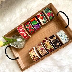 Vintage Craft & Floral Ribbon Bundle - Lot of 10 Rolls - Assorted Prints